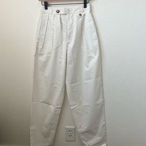 White pants by Dôen.  PERFECT CONDITION.